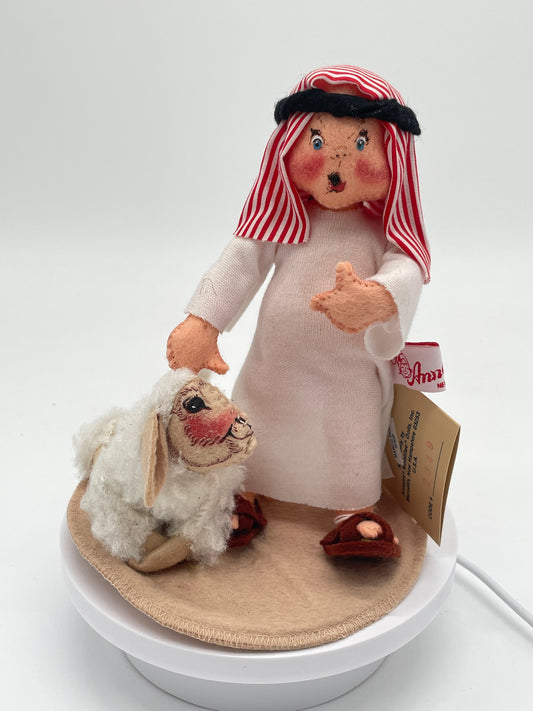 7" Nativity Arab Shepherd Boy with Lamb 234993 Annalee