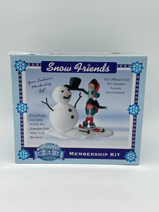 9" Snow Friends Elves Building Snowman 969205 Annalee