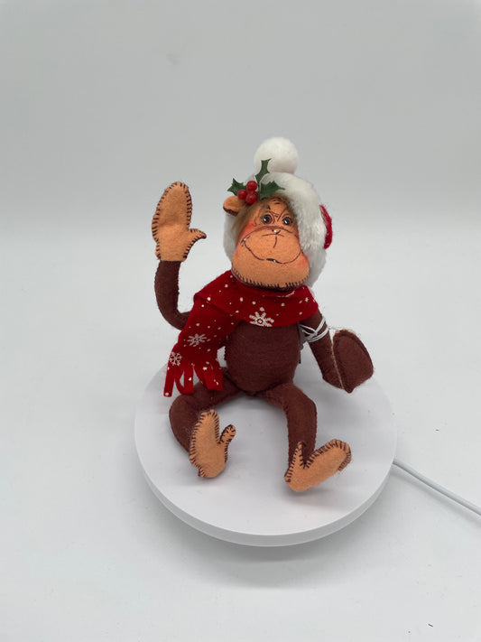 6" Christmas Monkey 807406 Annalee