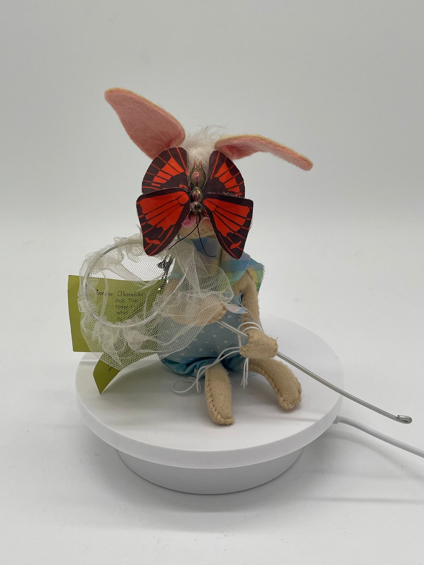 7" Country Boy Bunny with Butterfly & Net 062585 Annalee