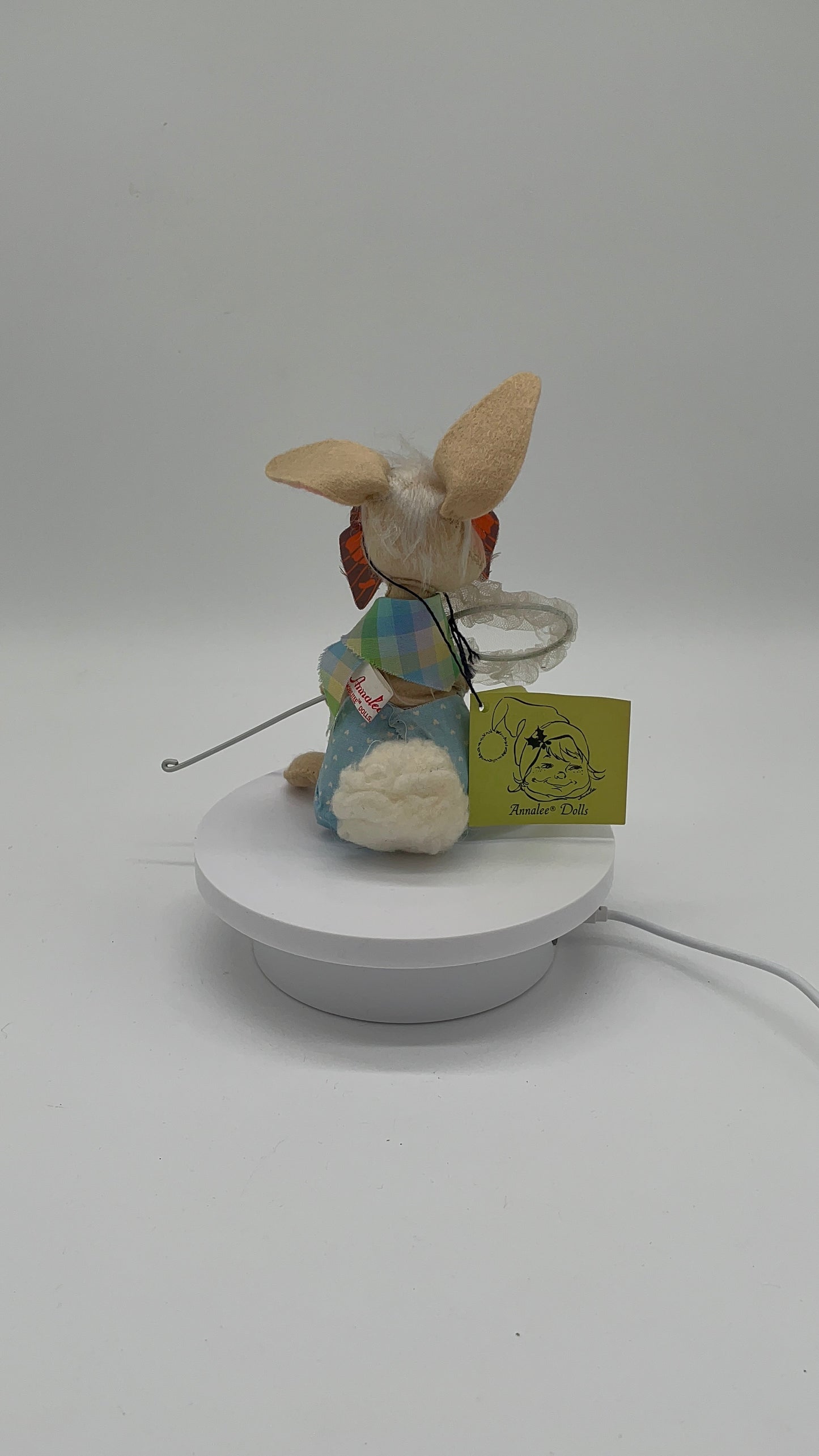 7" Country Boy Bunny with Butterfly & Net 062585 Annalee