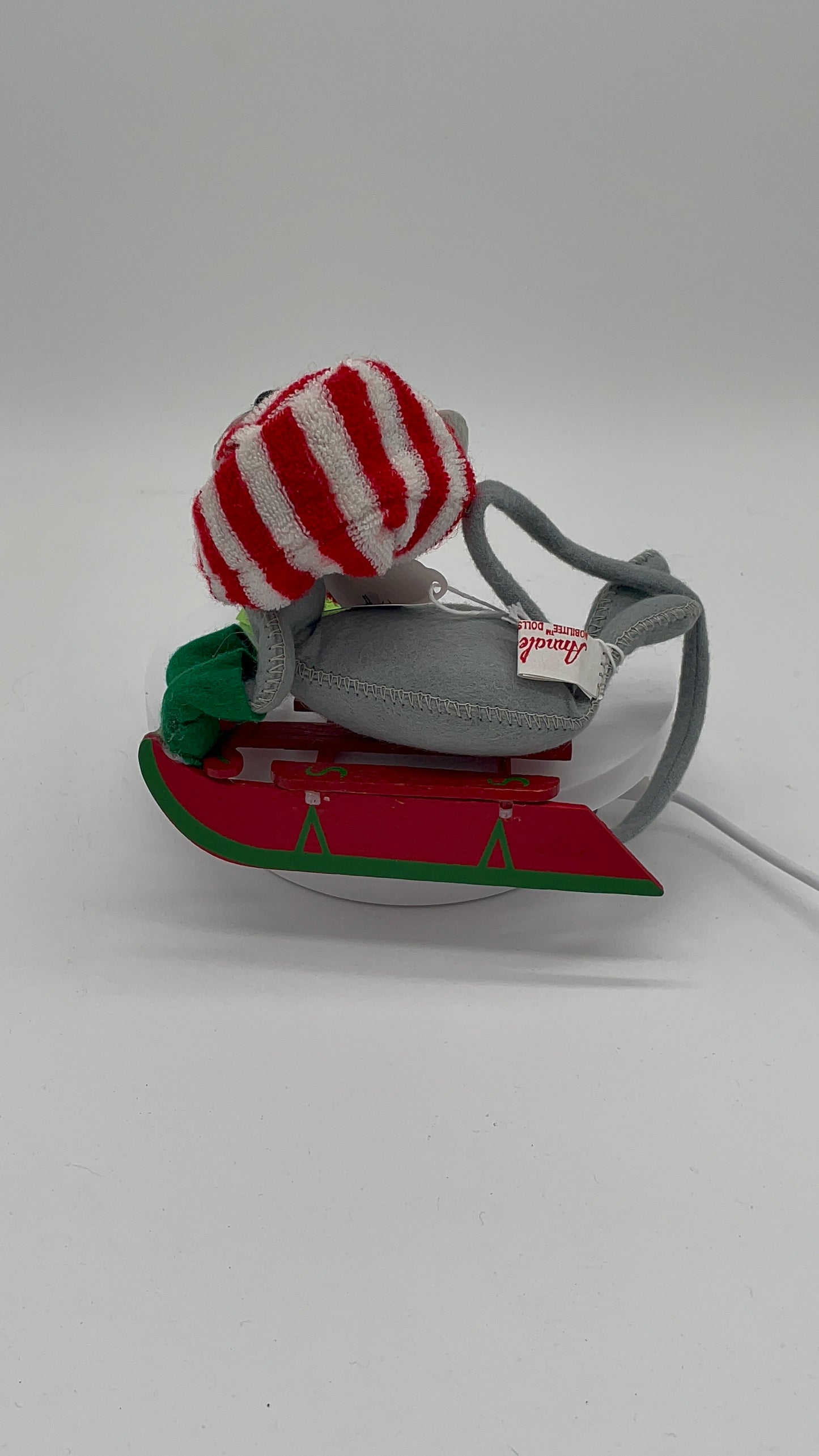 7" Sledding Mouse 772083 Annalee