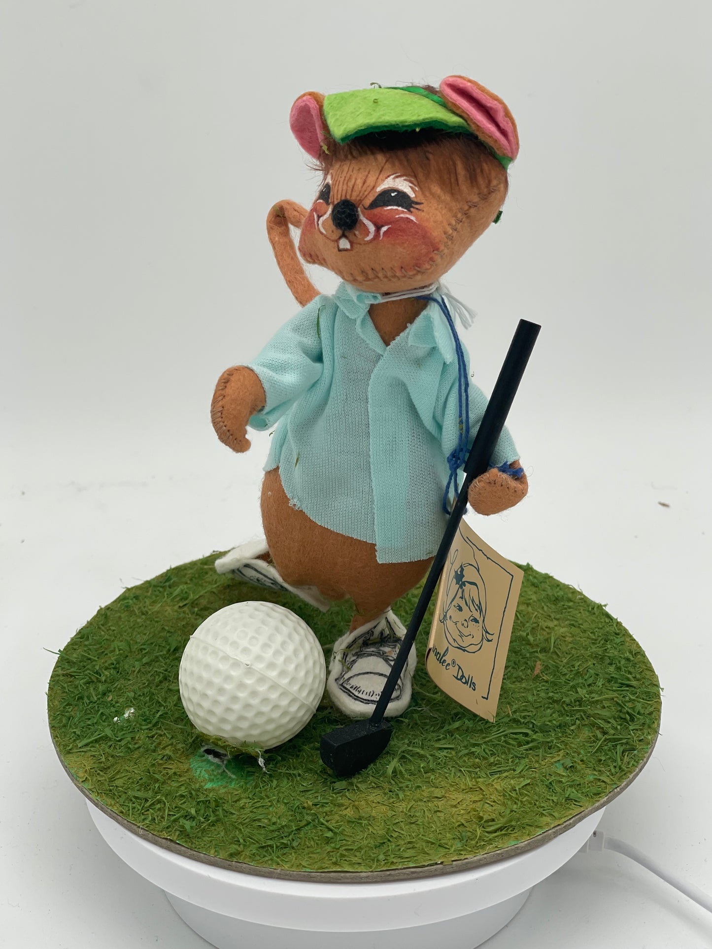 7" Golfer Mouse 229592 Annalee