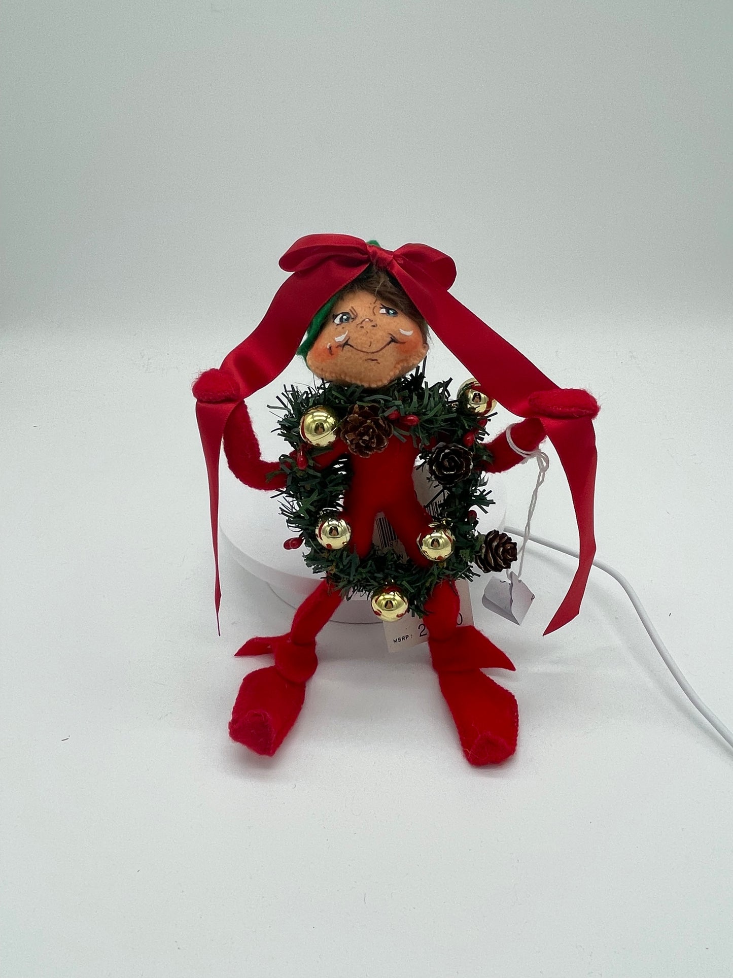 9" Wannabe a Wreath Elf 501410 Annalee