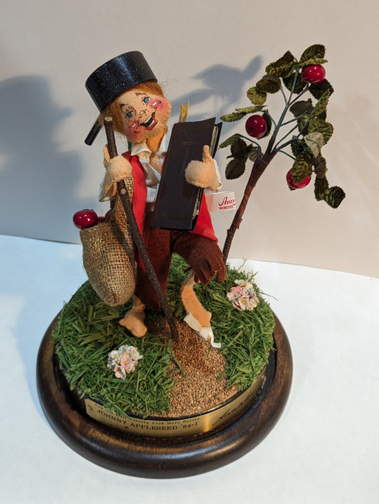 10" Johnny Appleseed with Base 960284 Annalee  Signed